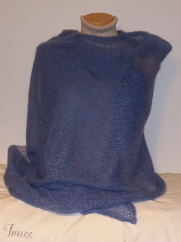 imusau.lt | parduodama Melsvas megztas moherio-alpakos šalis